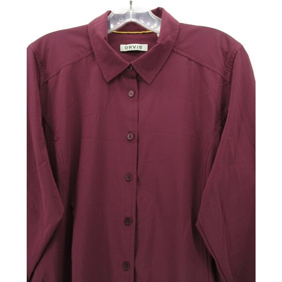 Orvis Top Large Shirt Performance Travel UPF 50+ Wrinkle Resistant NEW - Picture 2 of 14